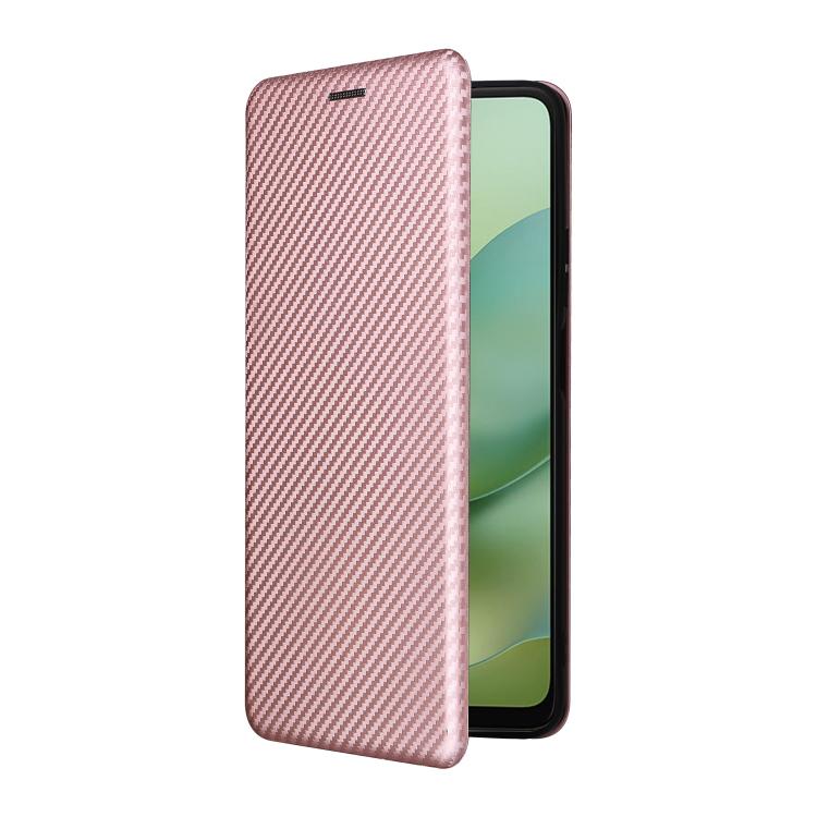 For Motorola Moto G06 4G / G06 Power 4G Carbon Fiber Texture Flip Leather Phone Case