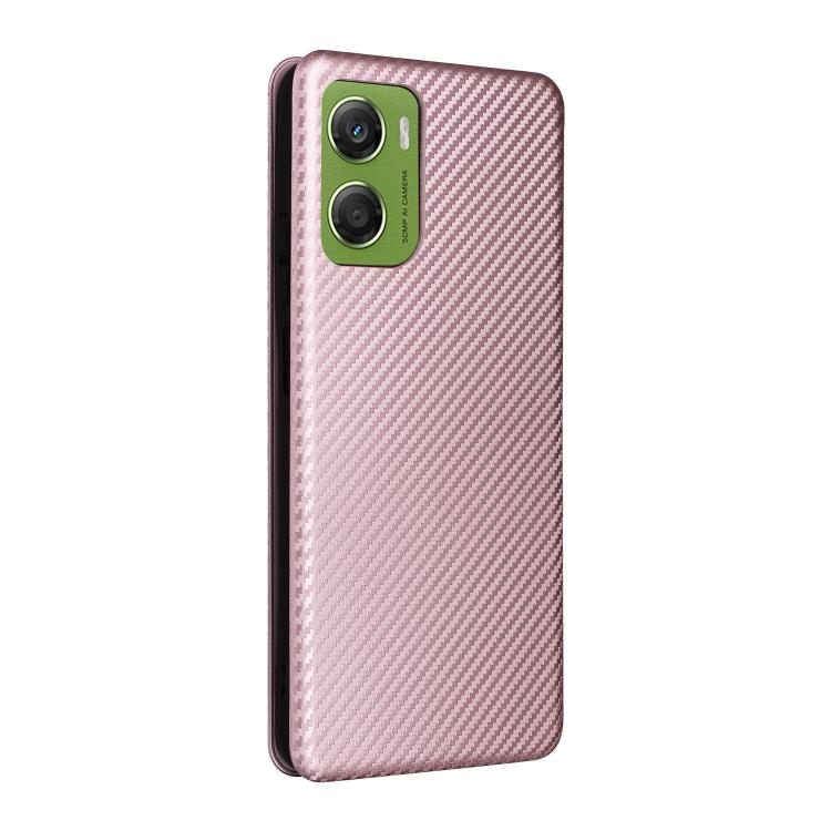 For Motorola Moto G06 4G / G06 Power 4G Carbon Fiber Texture Flip Leather Phone Case