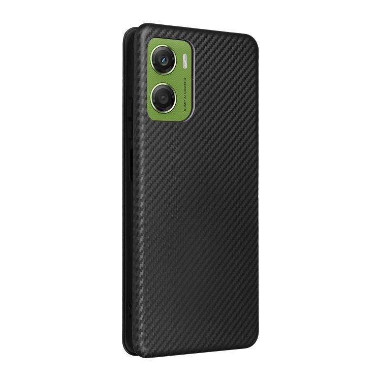 For Motorola Moto G06 4G / G06 Power 4G Carbon Fiber Texture Flip Leather Phone Case