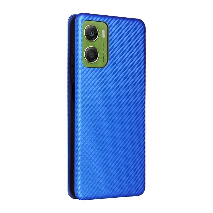 For Motorola Moto G06 4G / G06 Power 4G Carbon Fiber Texture Flip Leather Phone Case