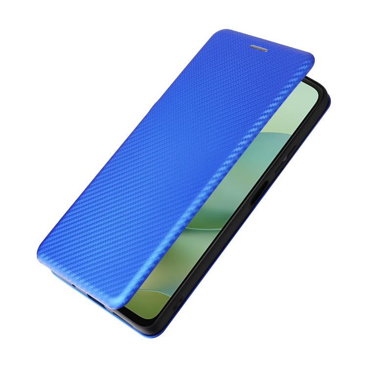 For Motorola Moto G06 4G / G06 Power 4G Carbon Fiber Texture Flip Leather Phone Case