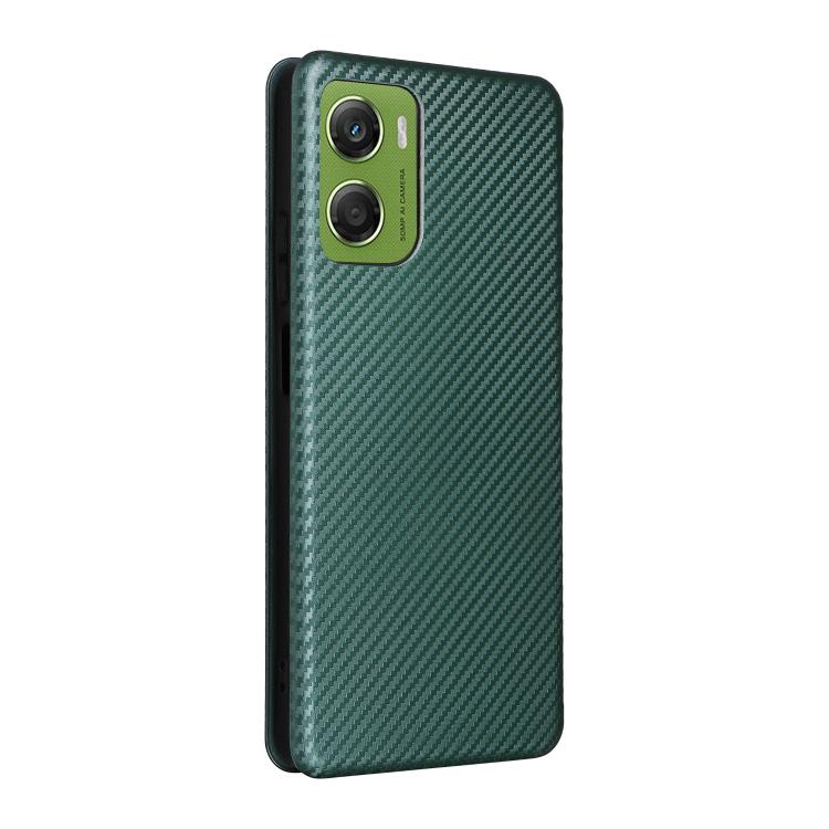 For Motorola Moto G06 4G / G06 Power 4G Carbon Fiber Texture Flip Leather Phone Case