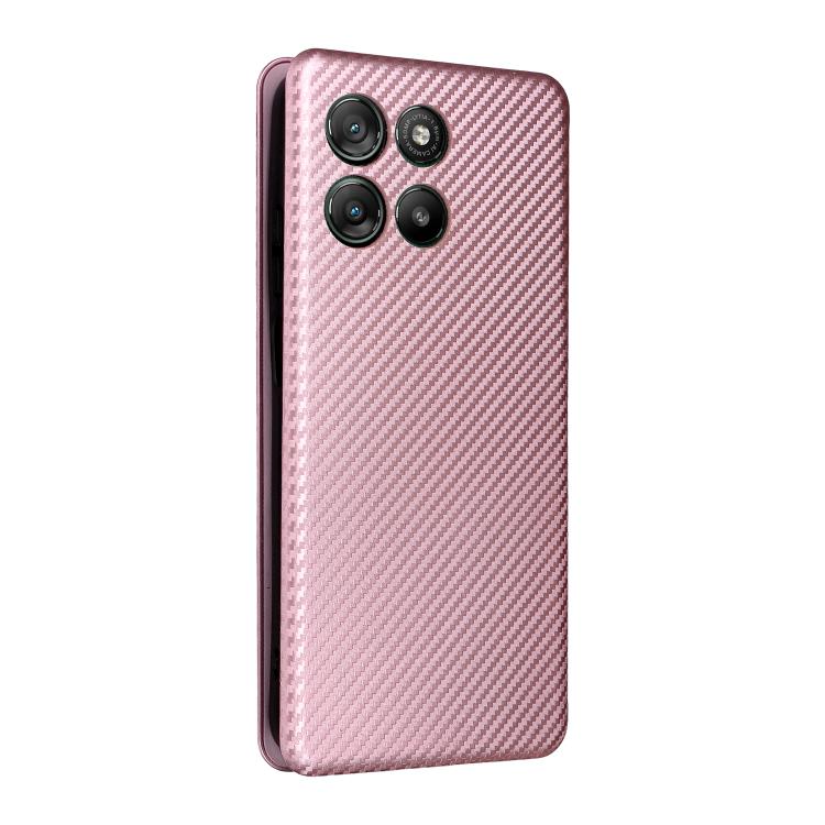 For Motorola Moto G67 Power 5G Carbon Fiber Texture Flip Leather Phone Case