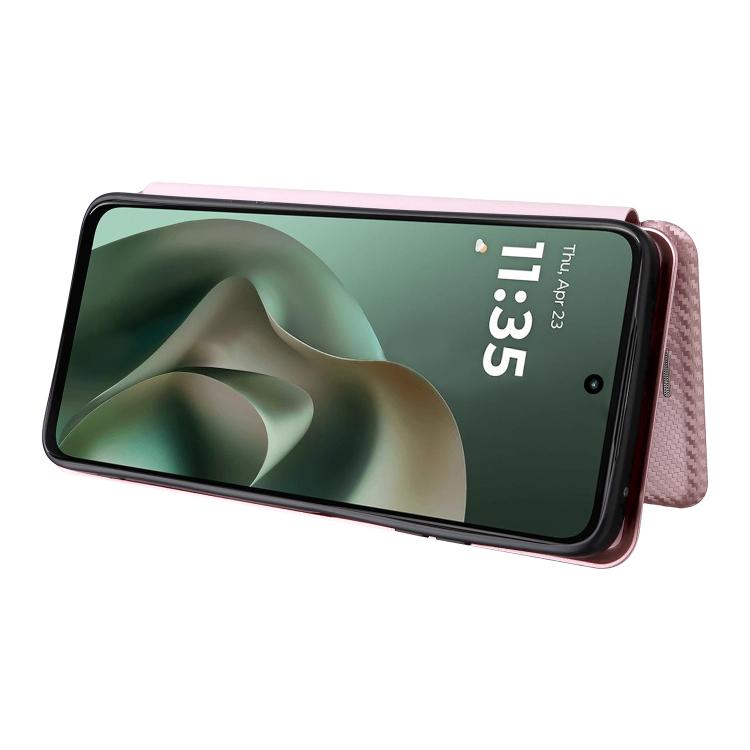 For Motorola Moto G67 Power 5G Carbon Fiber Texture Flip Leather Phone Case