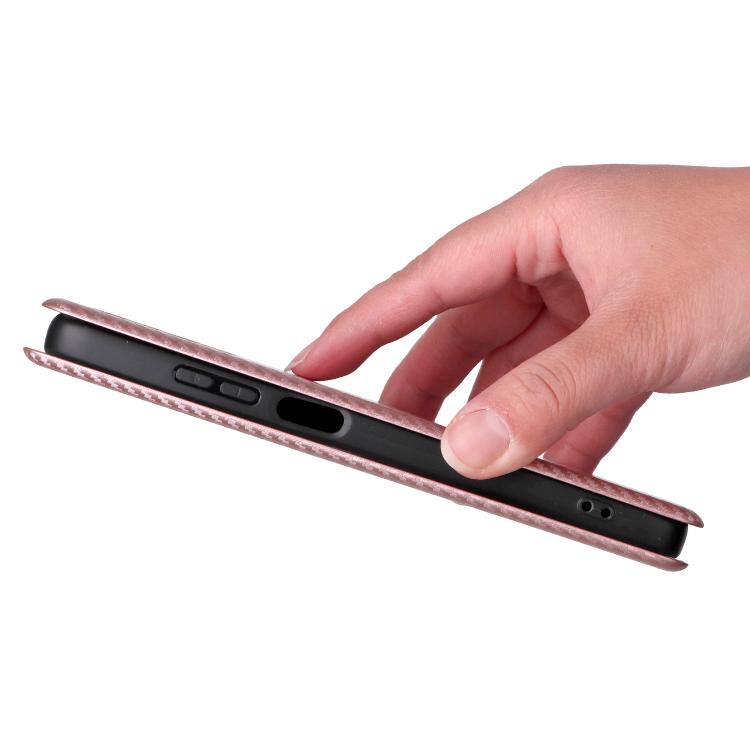 For Motorola Moto G67 Power 5G Carbon Fiber Texture Flip Leather Phone Case