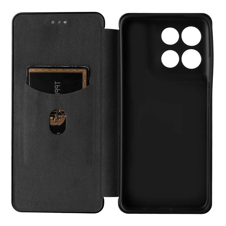For Motorola Moto G67 Power 5G Carbon Fiber Texture Flip Leather Phone Case