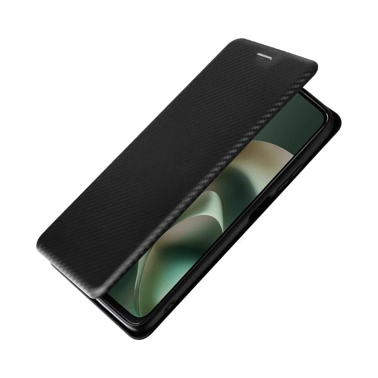 For Motorola Moto G67 Power 5G Carbon Fiber Texture Flip Leather Phone Case