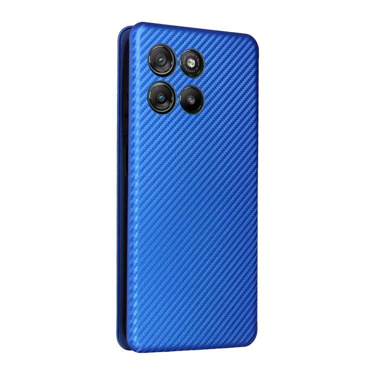 For Motorola Moto G67 Power 5G Carbon Fiber Texture Flip Leather Phone Case