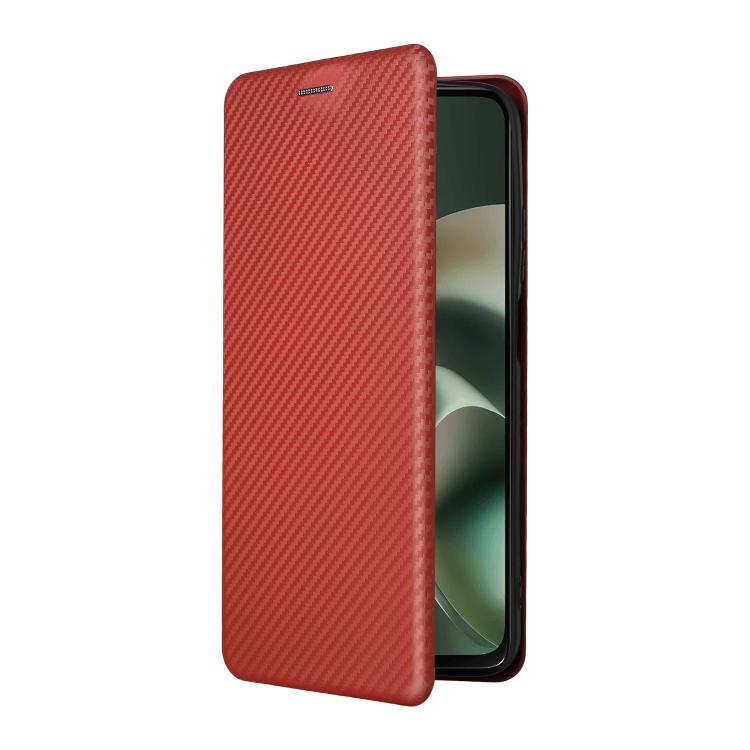 For Motorola Moto G67 Power 5G Carbon Fiber Texture Flip Leather Phone Case
