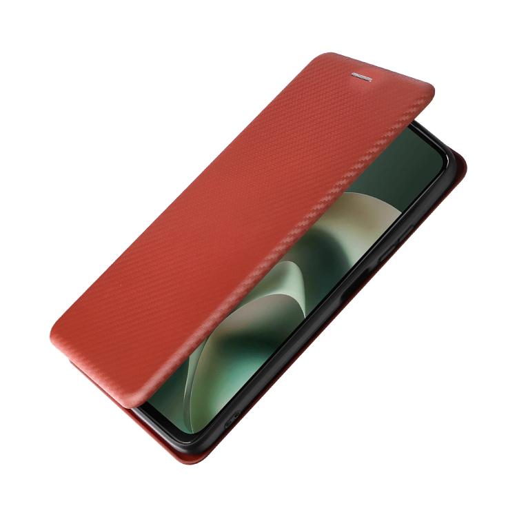 For Motorola Moto G67 Power 5G Carbon Fiber Texture Flip Leather Phone Case