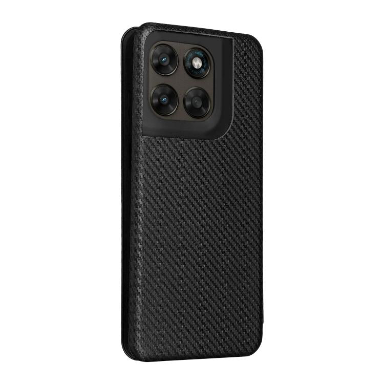 For Motorola Moto G67 5G / G77 5G Carbon Fiber Texture Flip Leather Phone Case