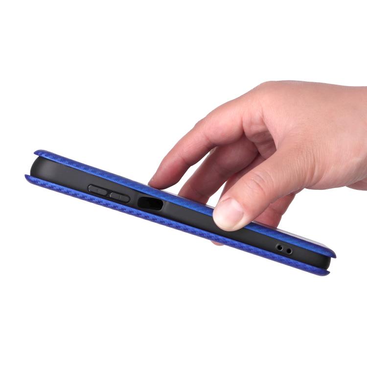 For Motorola Moto G67 5G / G77 5G Carbon Fiber Texture Flip Leather Phone Case