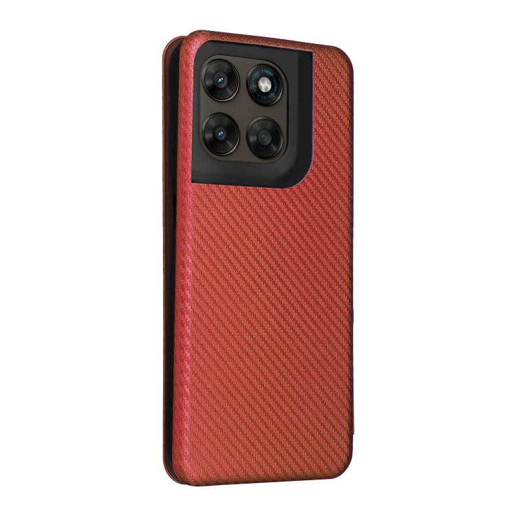 For Motorola Moto G67 5G / G77 5G Carbon Fiber Texture Flip Leather Phone Case