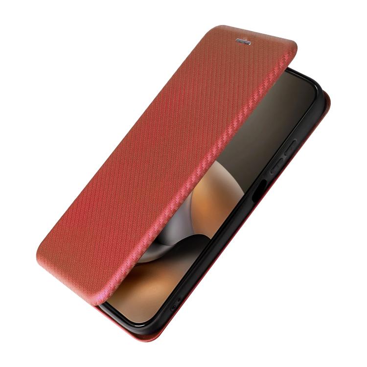 For Motorola Moto G67 5G / G77 5G Carbon Fiber Texture Flip Leather Phone Case