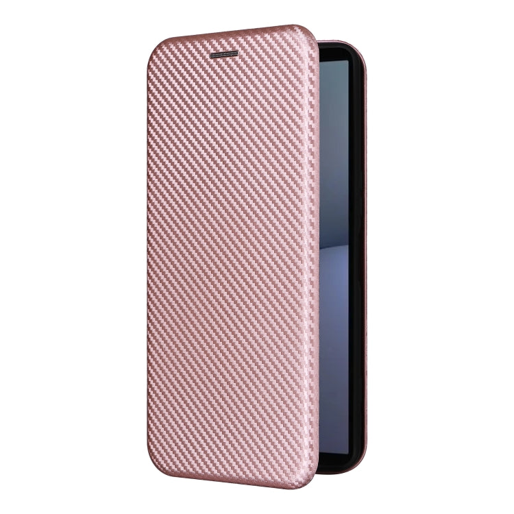For Sony Xperia 1 VI 2024 Carbon Fiber Texture Flip Leather Phone Case