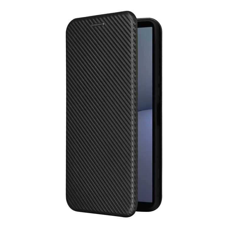 For Sony Xperia 1 VI 2024 Carbon Fiber Texture Flip Leather Phone Case