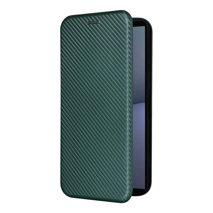 For Sony Xperia 1 VI 2024 Carbon Fiber Texture Flip Leather Phone Case