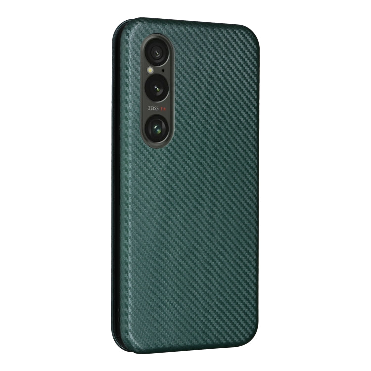 For Sony Xperia 1 VI 2024 Carbon Fiber Texture Flip Leather Phone Case