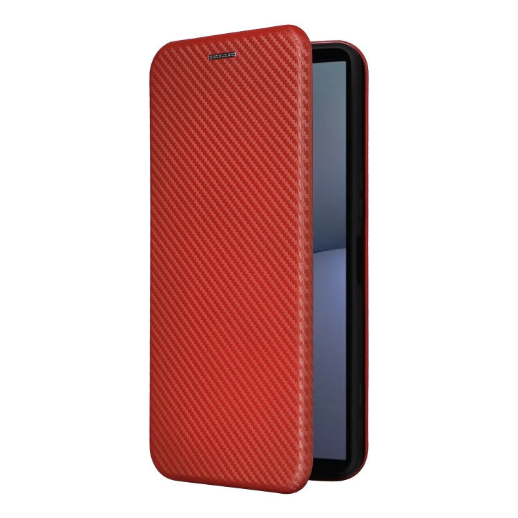 For Sony Xperia 1 VI 2024 Carbon Fiber Texture Flip Leather Phone Case
