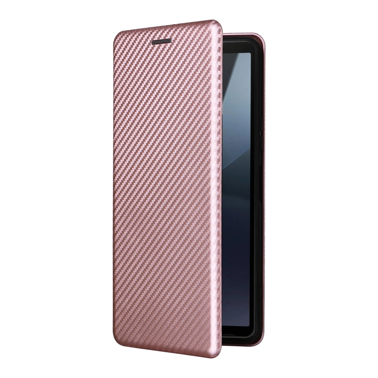 For Sony Xperia 10 VI 2024 Carbon Fiber Texture Flip Leather Phone Case