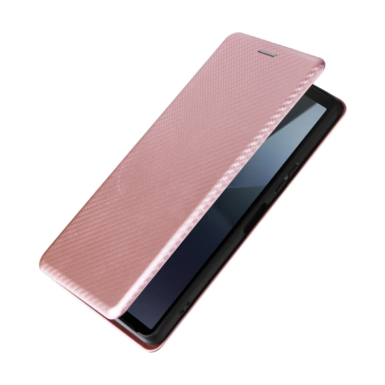 For Sony Xperia 10 VI 2024 Carbon Fiber Texture Flip Leather Phone Case