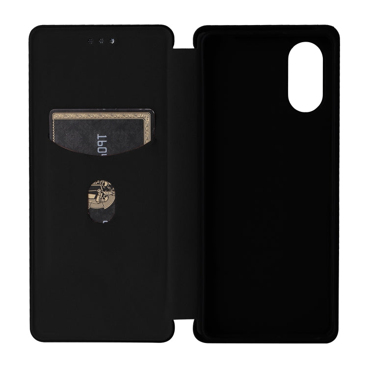 For Sony Xperia 10 VI 2024 Carbon Fiber Texture Flip Leather Phone Case