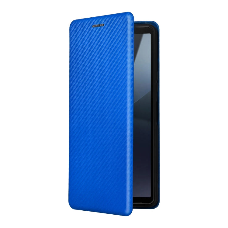 For Sony Xperia 10 VI 2024 Carbon Fiber Texture Flip Leather Phone Case