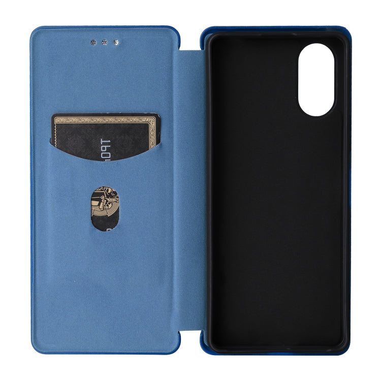 For Sony Xperia 10 VI 2024 Carbon Fiber Texture Flip Leather Phone Case