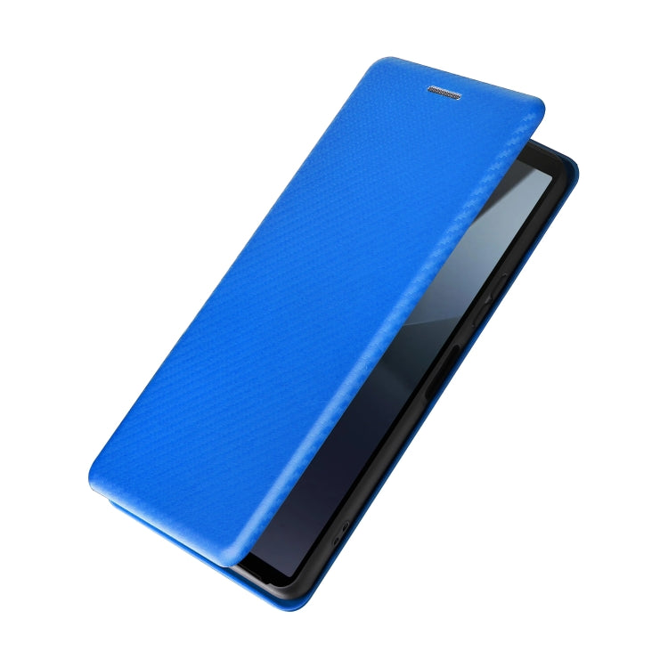 For Sony Xperia 10 VI 2024 Carbon Fiber Texture Flip Leather Phone Case