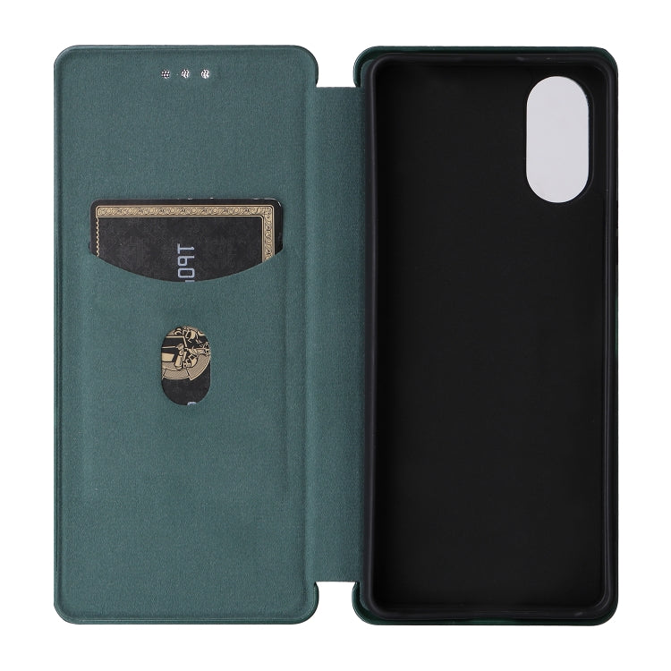 For Sony Xperia 10 VI 2024 Carbon Fiber Texture Flip Leather Phone Case