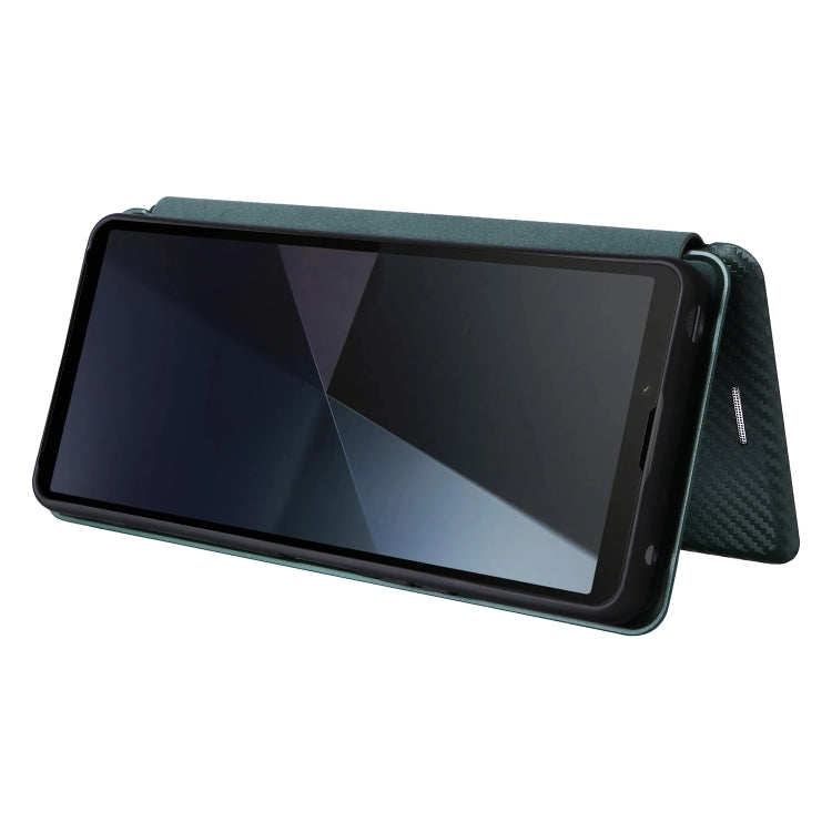 For Sony Xperia 10 VI 2024 Carbon Fiber Texture Flip Leather Phone Case