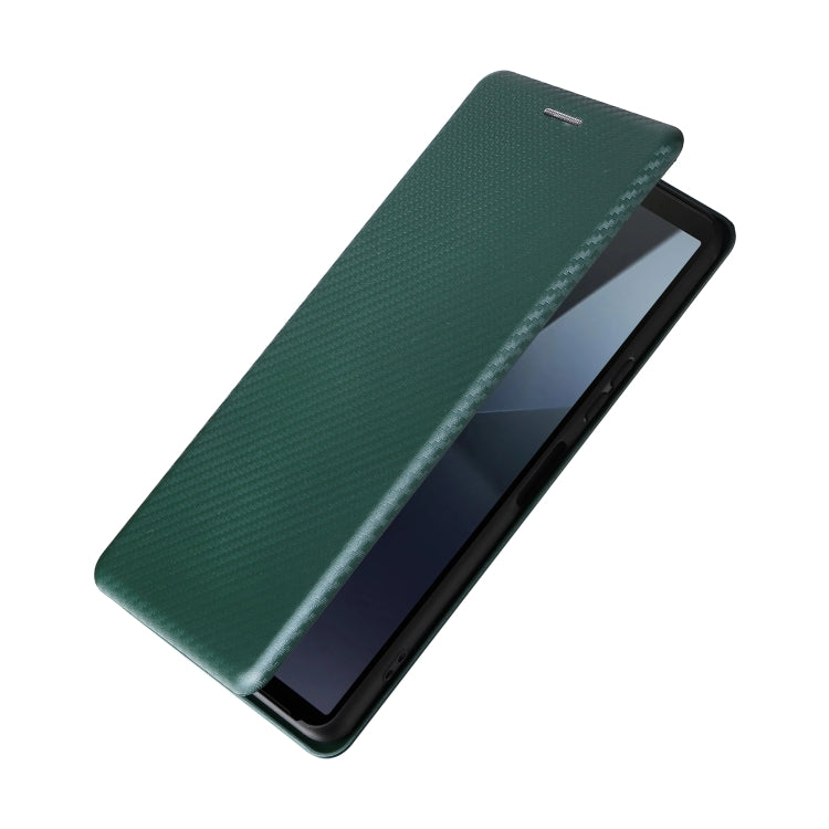 For Sony Xperia 10 VI 2024 Carbon Fiber Texture Flip Leather Phone Case