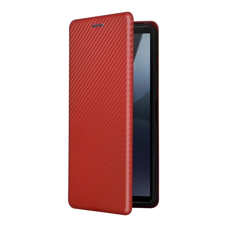 For Sony Xperia 10 VI 2024 Carbon Fiber Texture Flip Leather Phone Case
