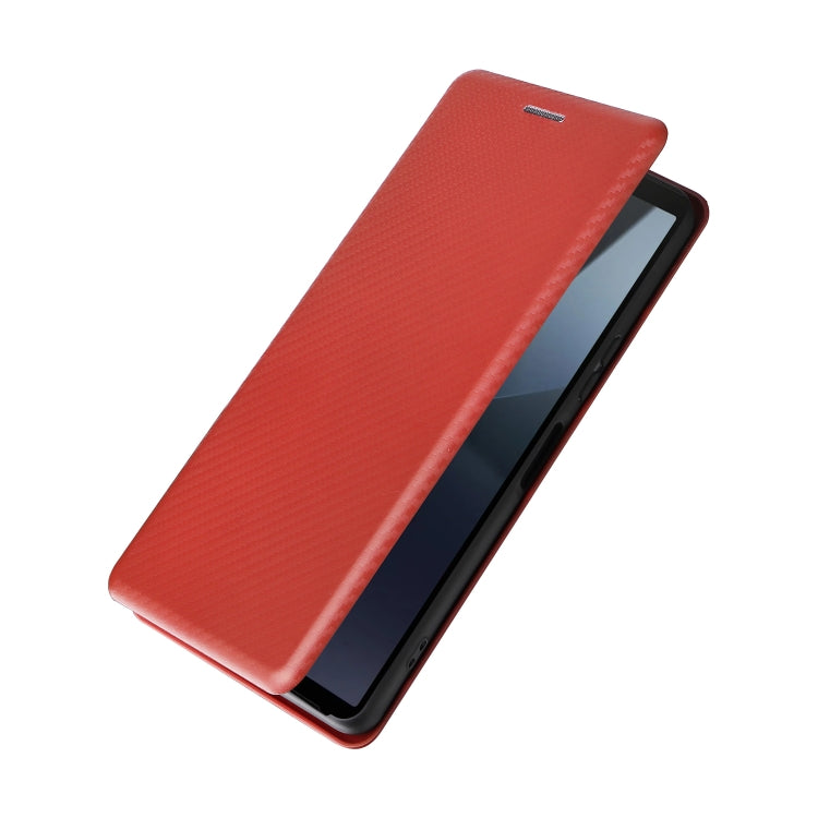 For Sony Xperia 10 VI 2024 Carbon Fiber Texture Flip Leather Phone Case