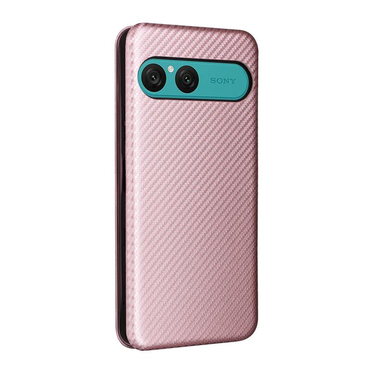 For Sony Xperia 10 VII Carbon Fiber Texture Flip Leather Phone Case
