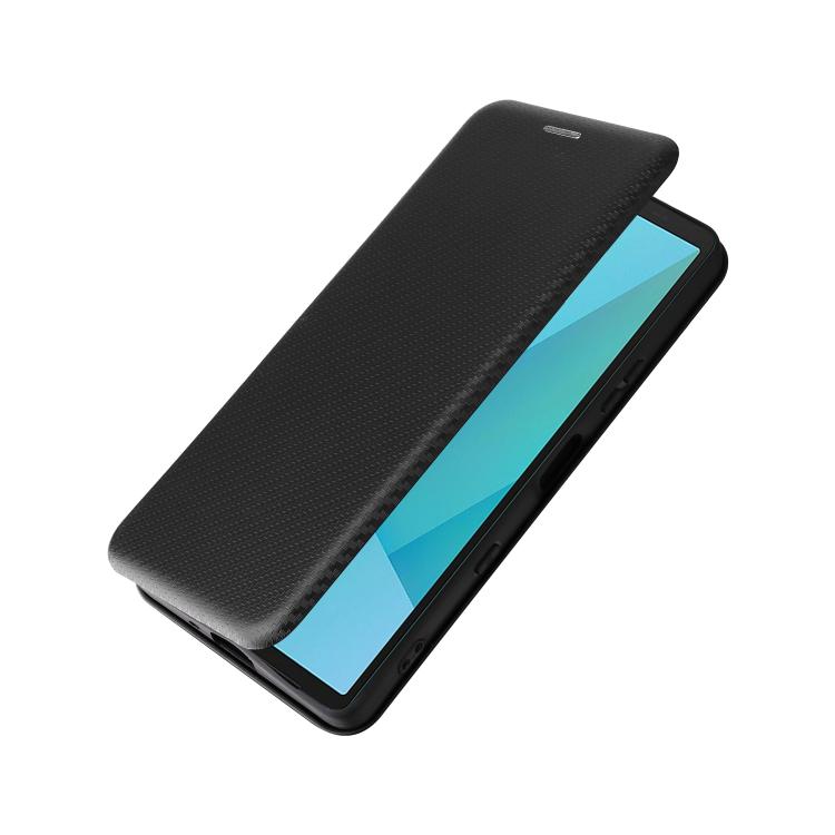 For Sony Xperia 10 VII Carbon Fiber Texture Flip Leather Phone Case