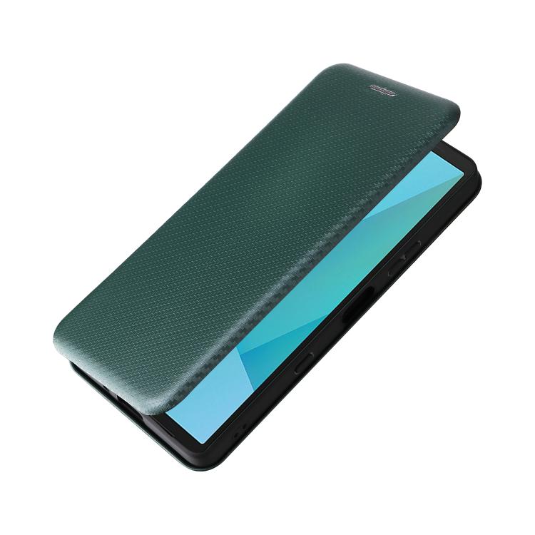 For Sony Xperia 10 VII Carbon Fiber Texture Flip Leather Phone Case