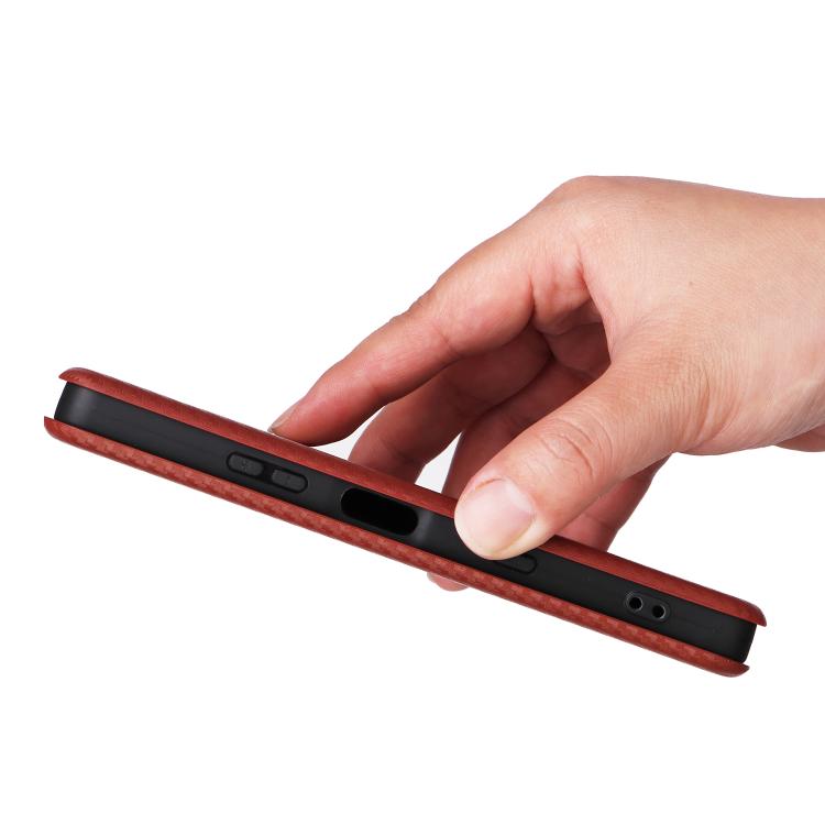 For Sony Xperia 10 VII Carbon Fiber Texture Flip Leather Phone Case