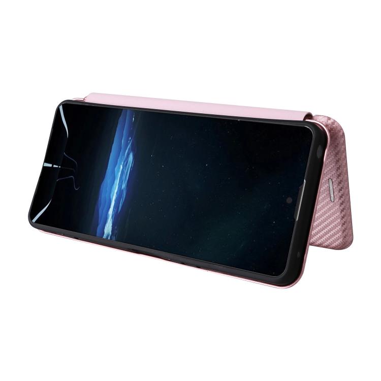 For Sony Xperia 1 VIII Carbon Fiber Texture Flip Leather Phone Case