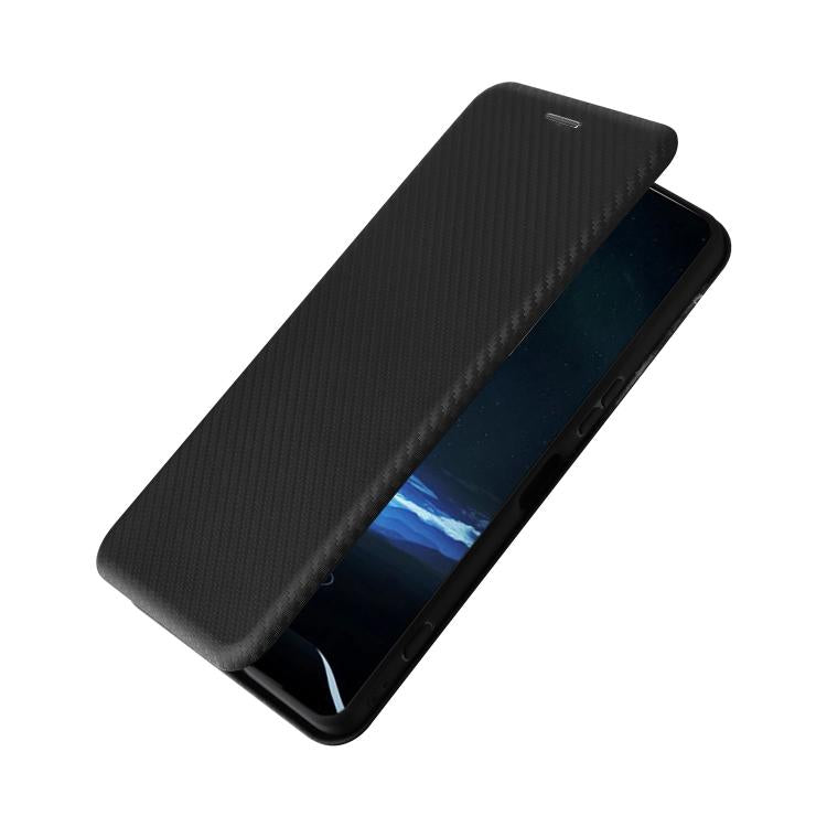 For Sony Xperia 1 VIII Carbon Fiber Texture Flip Leather Phone Case