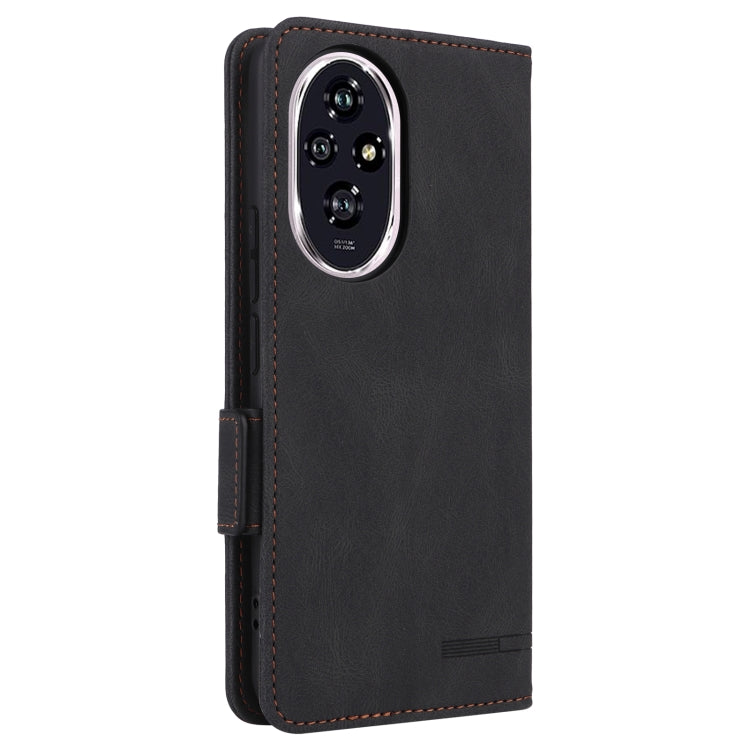 For Honor 200 Magnetic Clasp Flip Leather Phone Case