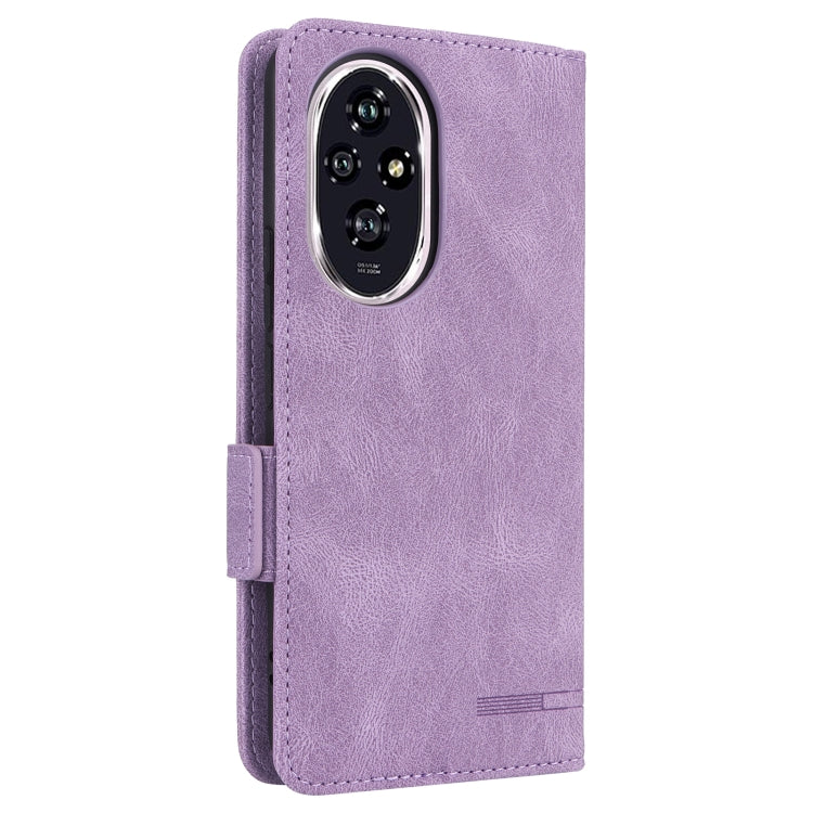 For Honor 200 Magnetic Clasp Flip Leather Phone Case