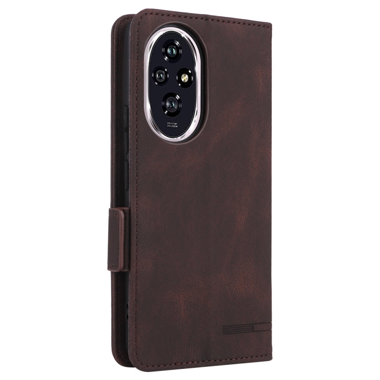 For Honor 200 Magnetic Clasp Flip Leather Phone Case