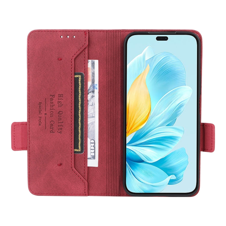 For Honor 200 Lite Global Magnetic Clasp Flip Leather Phone Case