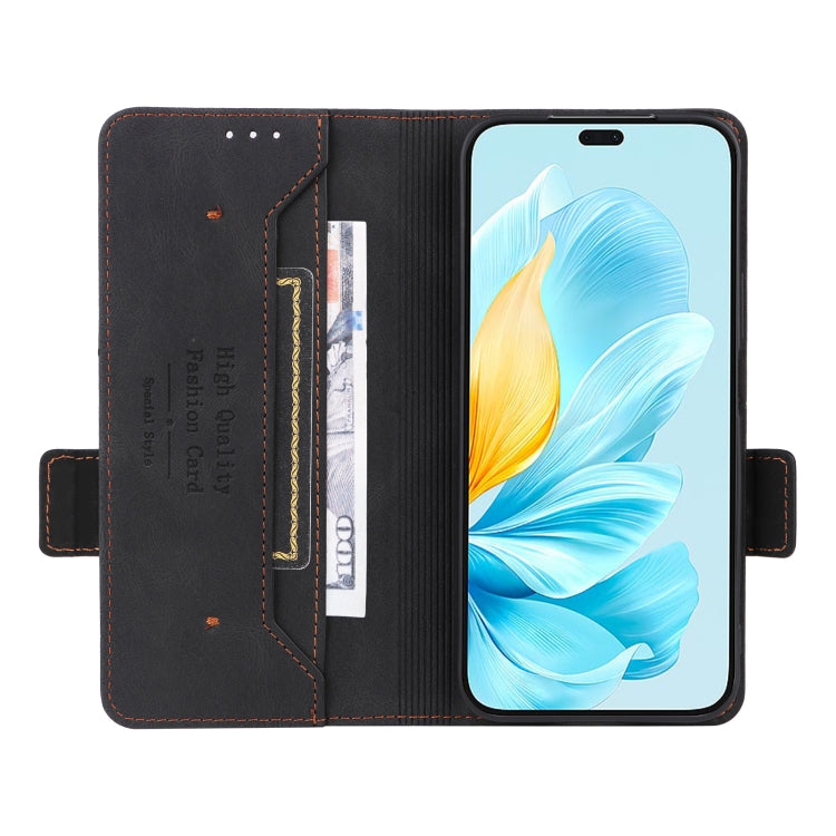 For Honor 200 Lite Global Magnetic Clasp Flip Leather Phone Case