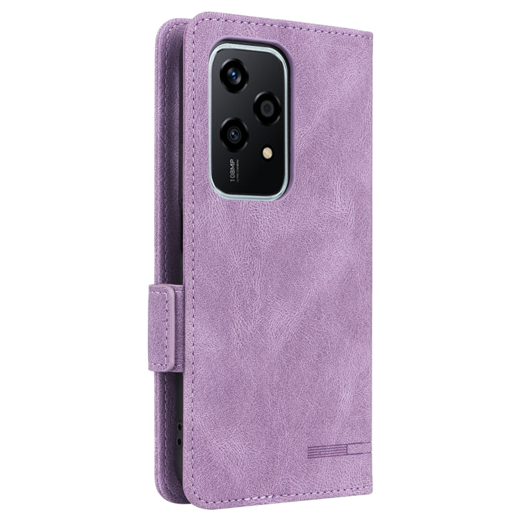 For Honor 200 Lite Global Magnetic Clasp Flip Leather Phone Case