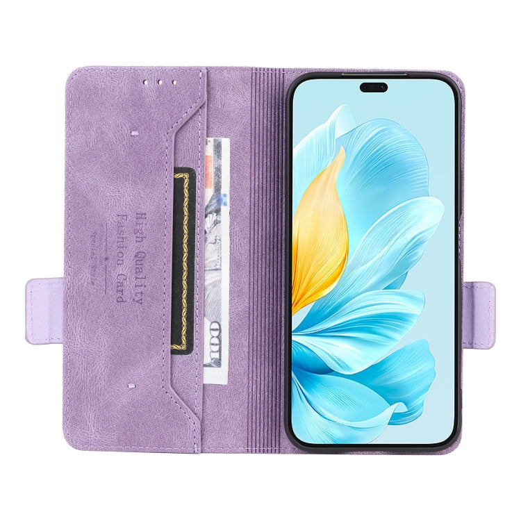 For Honor 200 Lite Global Magnetic Clasp Flip Leather Phone Case