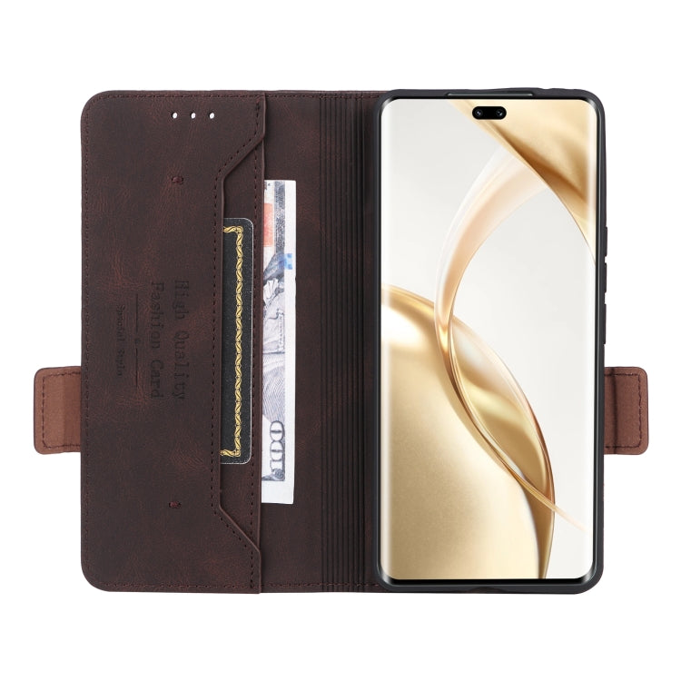 For Honor 200 Pro Magnetic Clasp Flip Leather Phone Case
