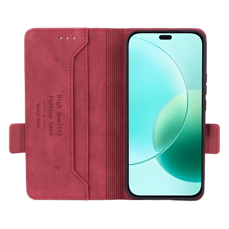 For Honor 400 Lite Global Magnetic Clasp Flip Leather Phone Case