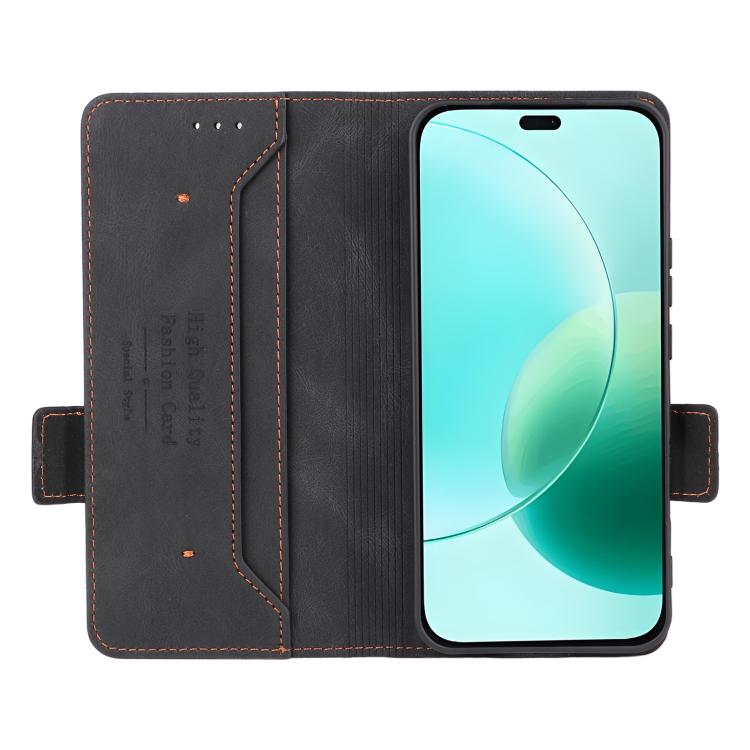 For Honor 400 Lite Global Magnetic Clasp Flip Leather Phone Case
